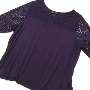 Lane Bryant Deep Purple Top